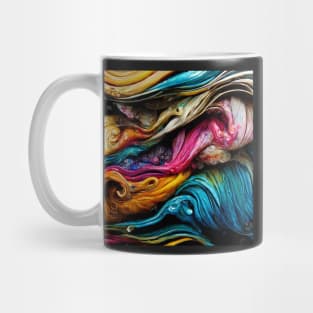 Swirling paint and ink mixed with water Mug